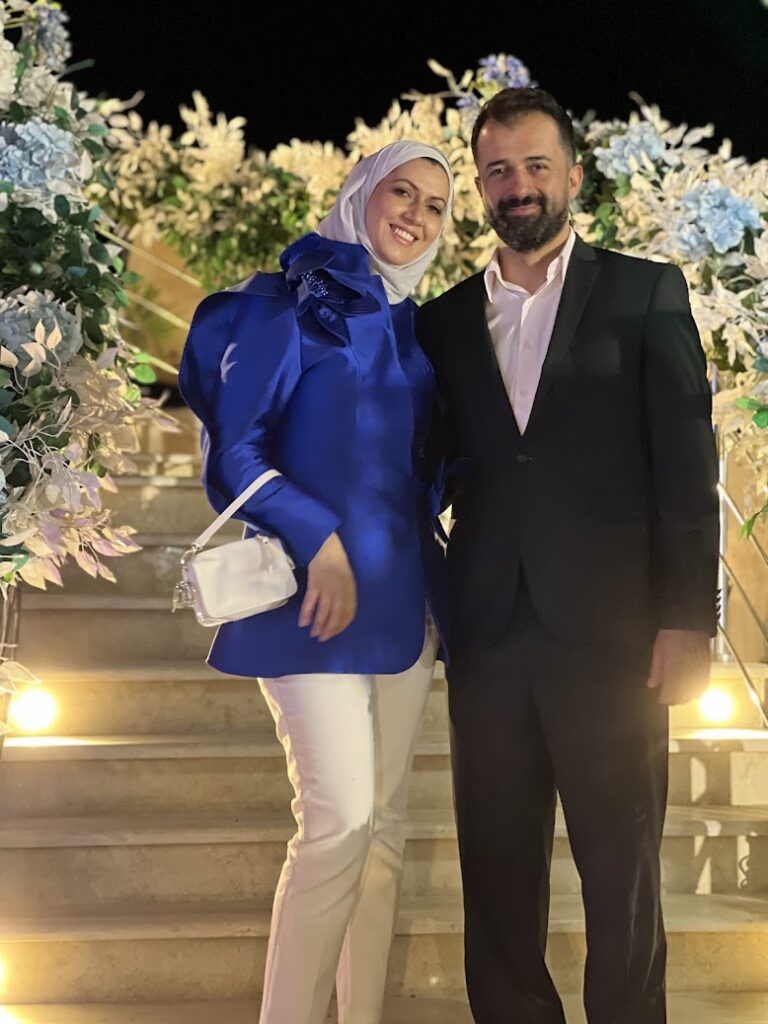 Haitham with Areej Natcheh